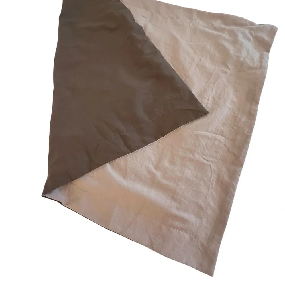 Brown Pillow Shams, Set of 2, Full/Queen Size